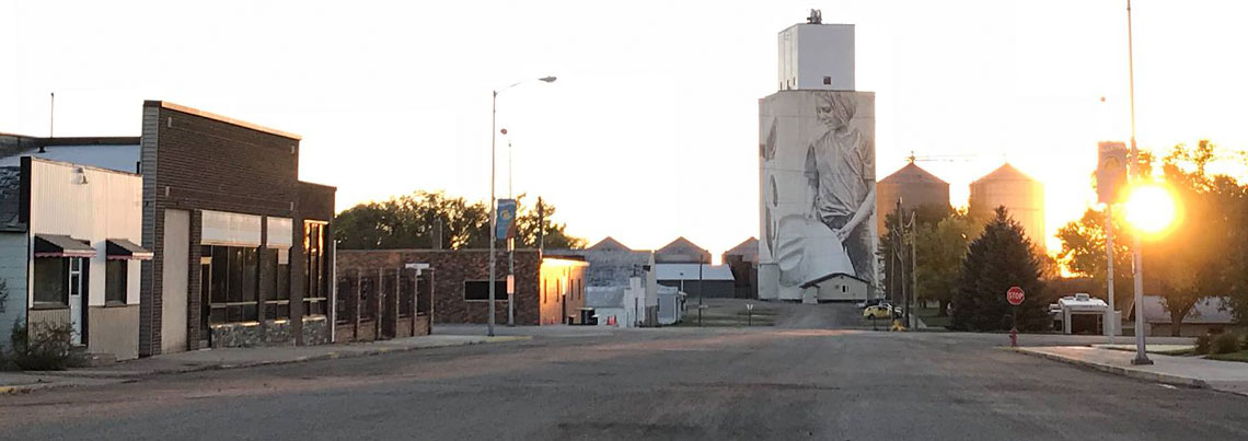 Faulkton’s elevator mural part of video to be on SDPTV Photo
