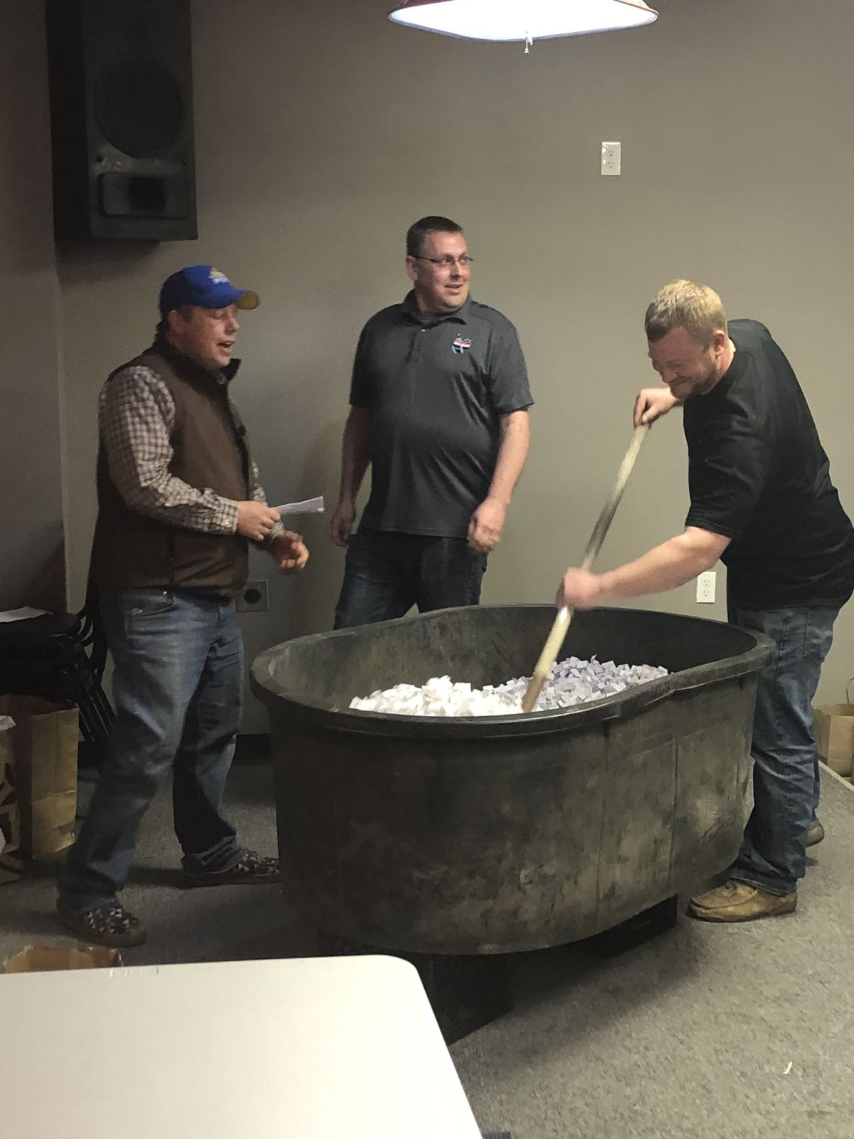 Faulkton volunteer chase the ace